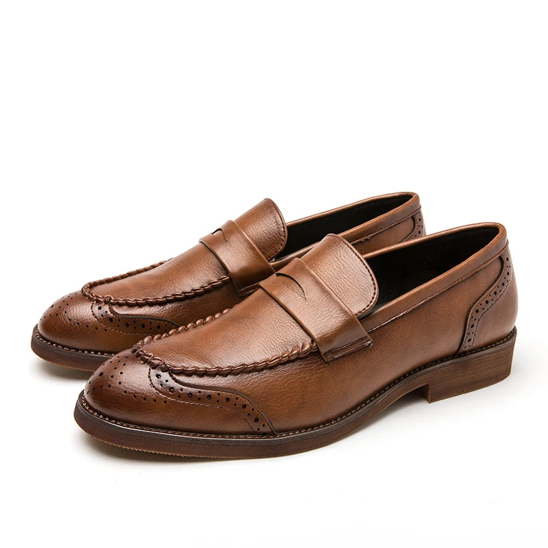 Mocassins de couro chiques