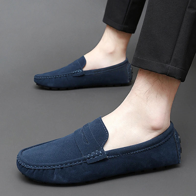 Mocassins de camurça para barco