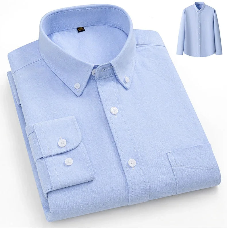 Camisa Oxford de algodão