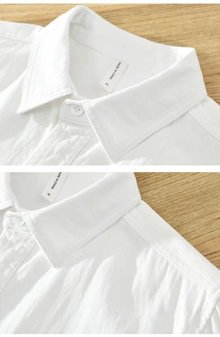 Camisa de algodão de manga curta