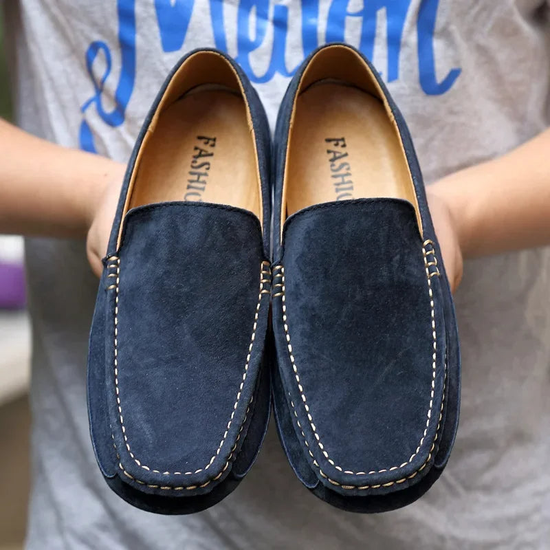 Mocassins de camurça premium chiques
