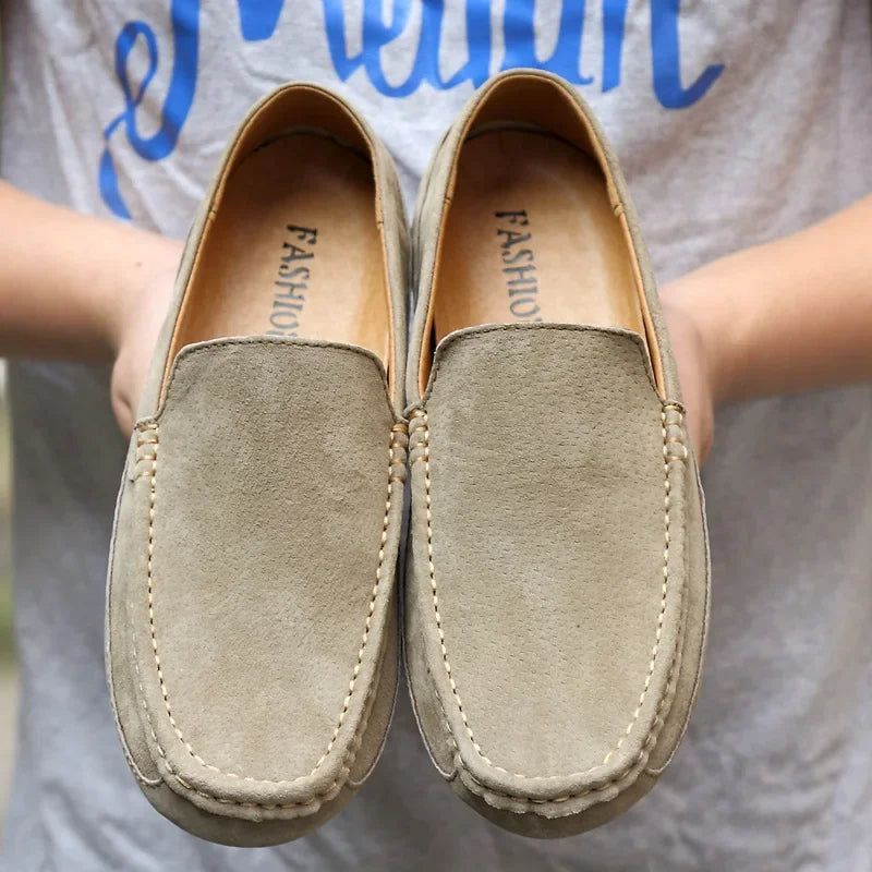 Mocassins de camurça premium chiques