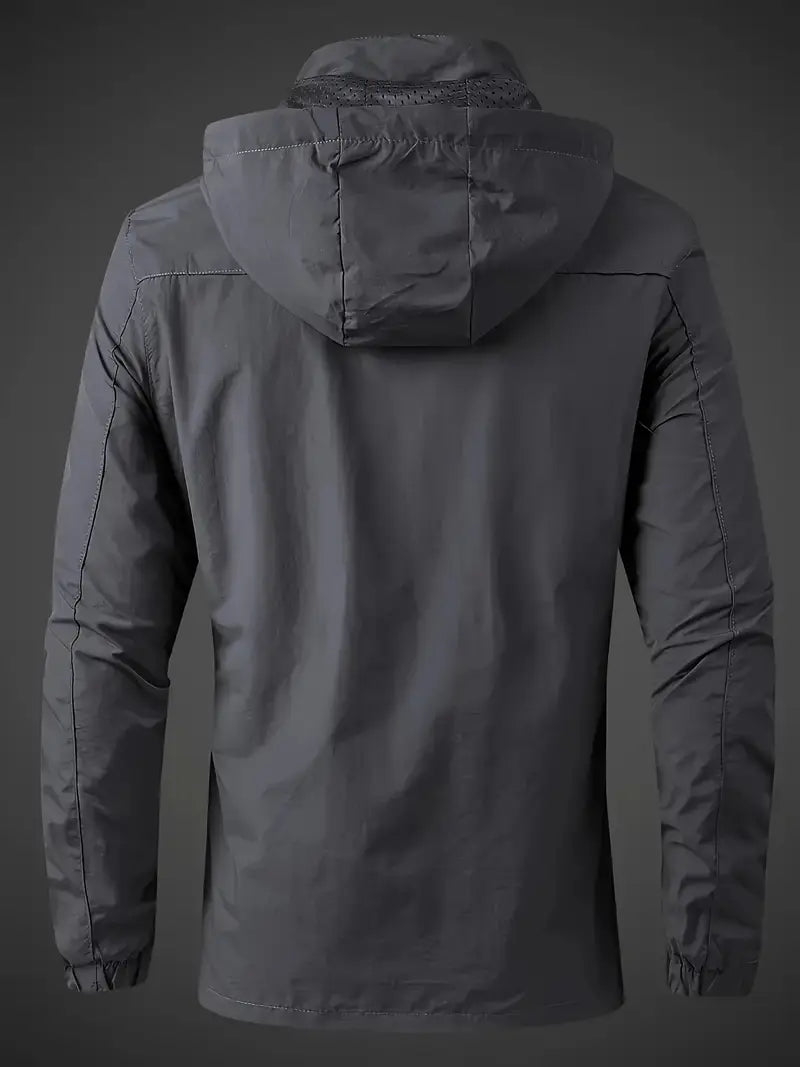 Casaco elegante à prova de vento