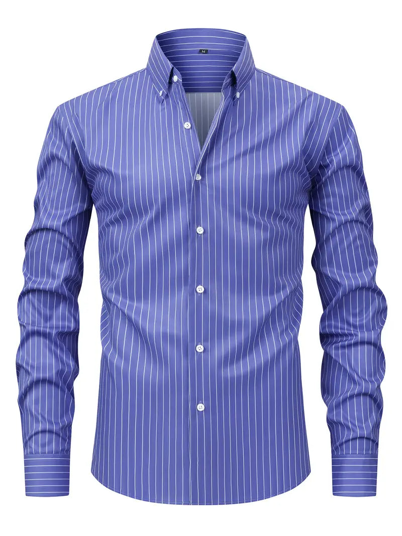 Camisa às riscas chique