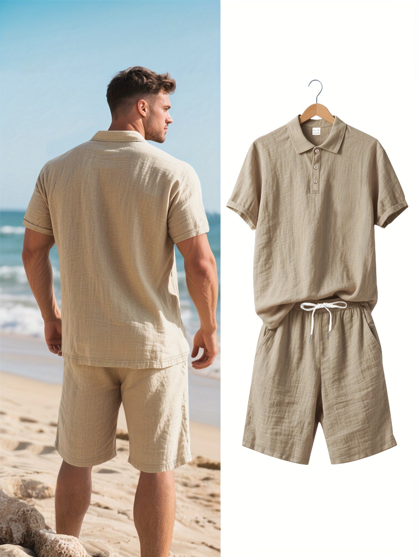 Conjunto de linho para homem