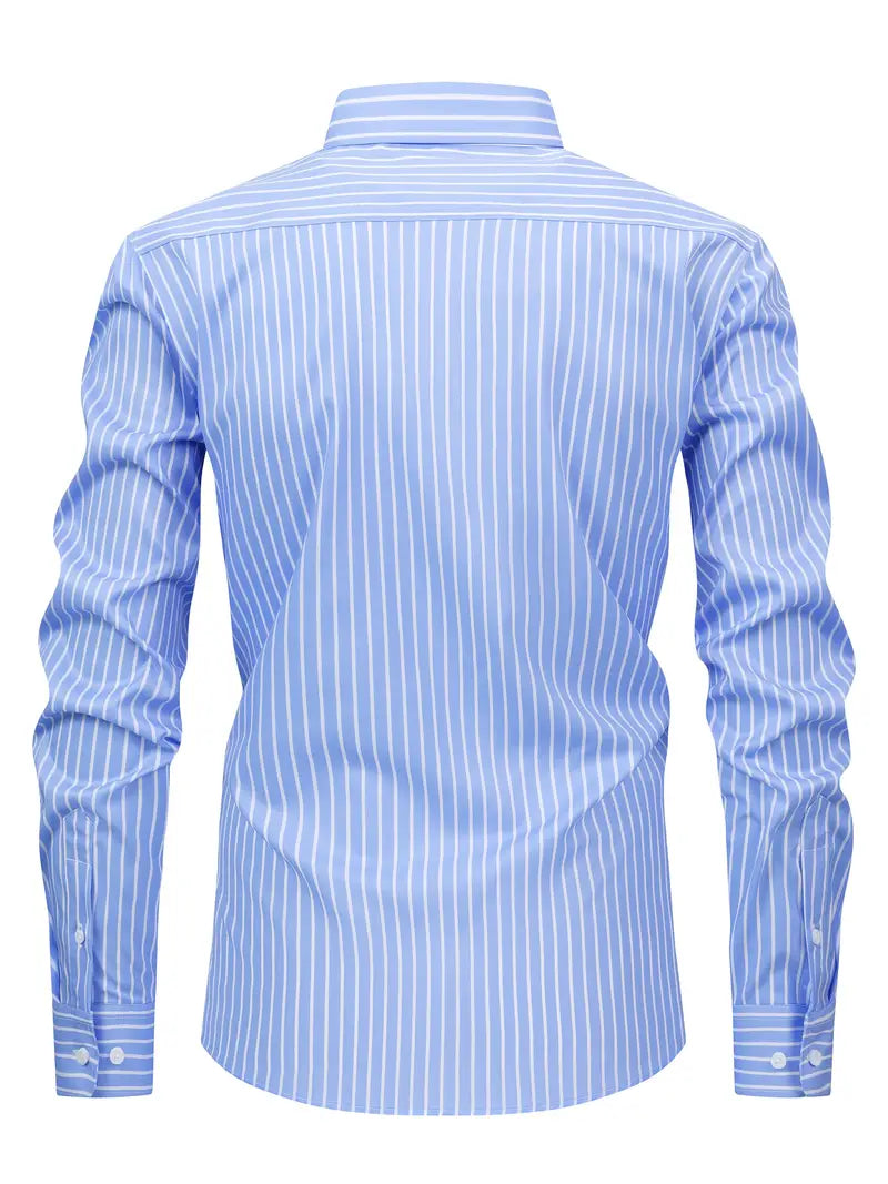 Camisa às riscas chique