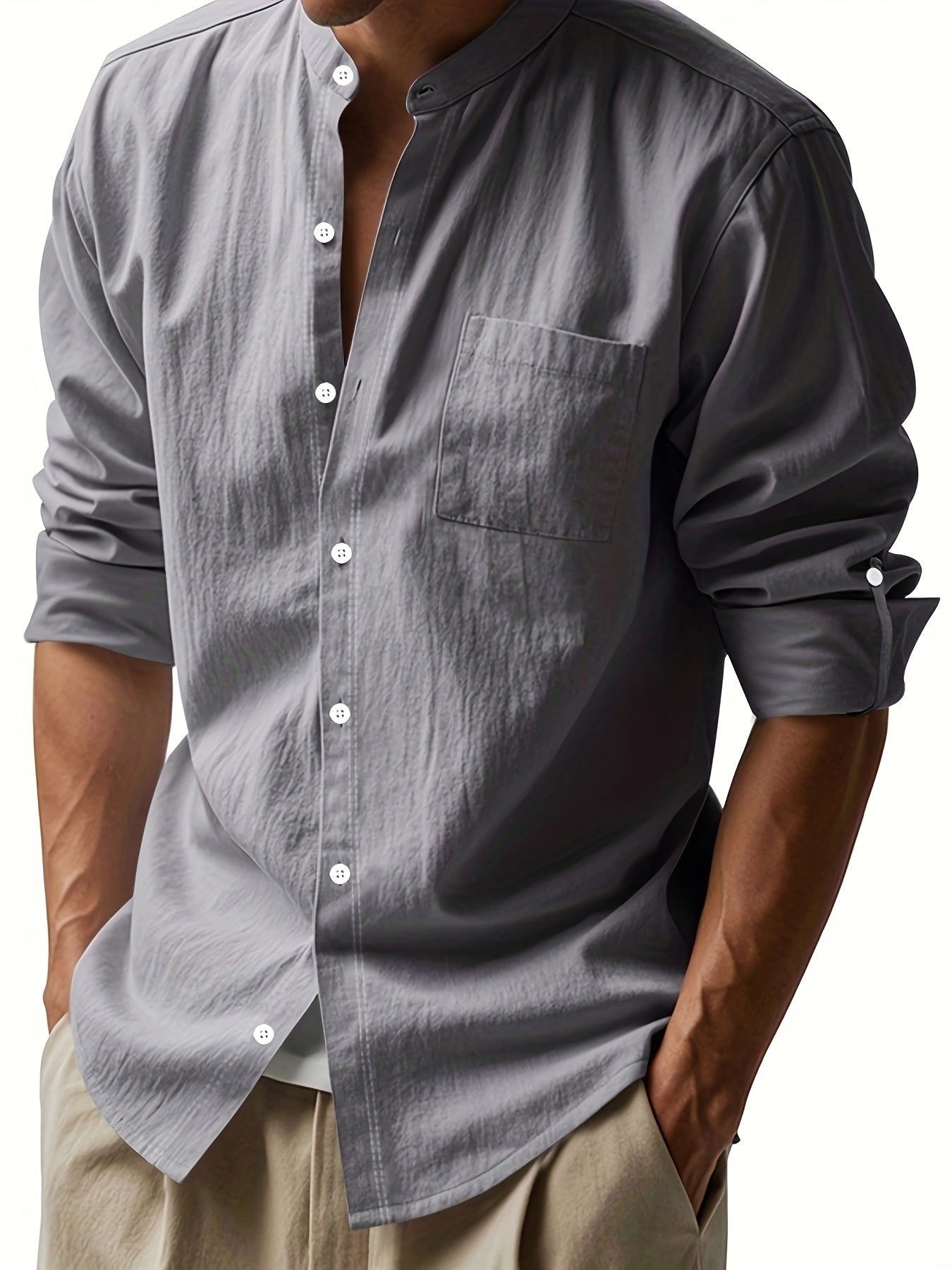 Camisa de linho elegante