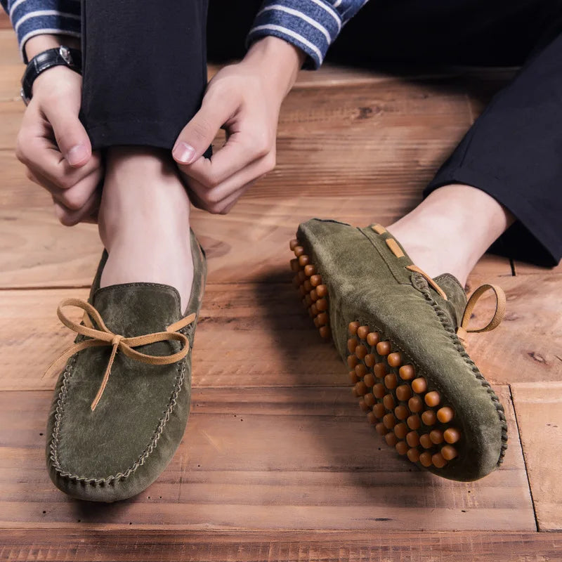Mocassins de camurça macia