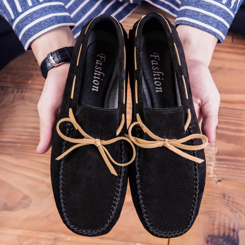 Mocassins de camurça macia