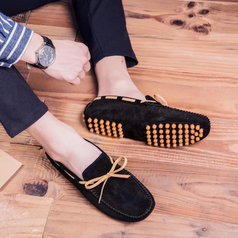 Mocassins de camurça macia