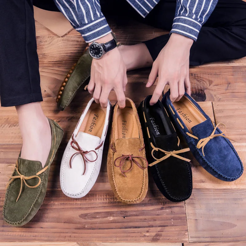 Mocassins de camurça macia