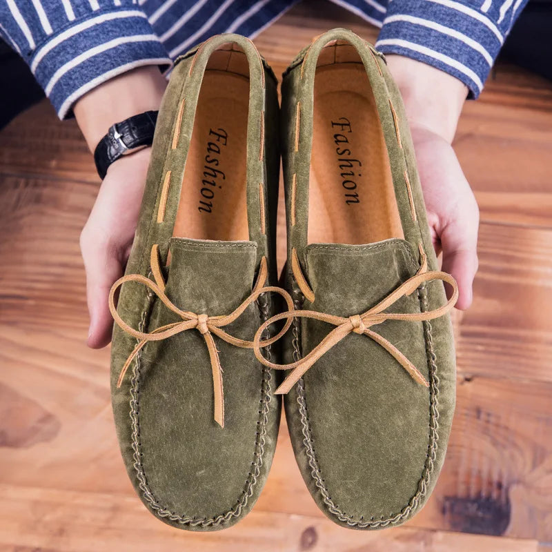 Mocassins de camurça macia