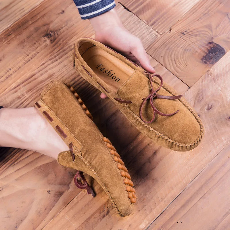 Mocassins de camurça macia