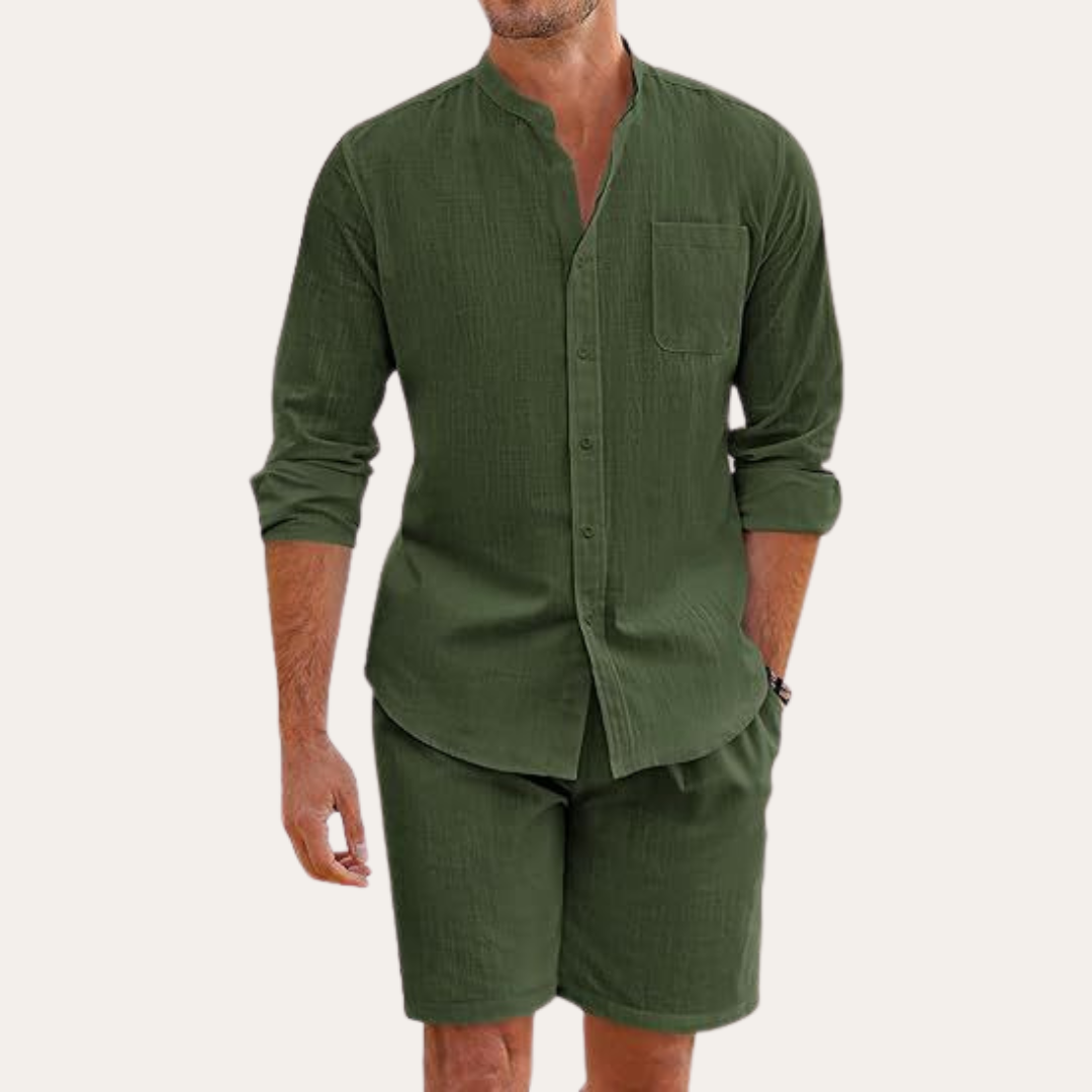 Conjunto de verão em linho