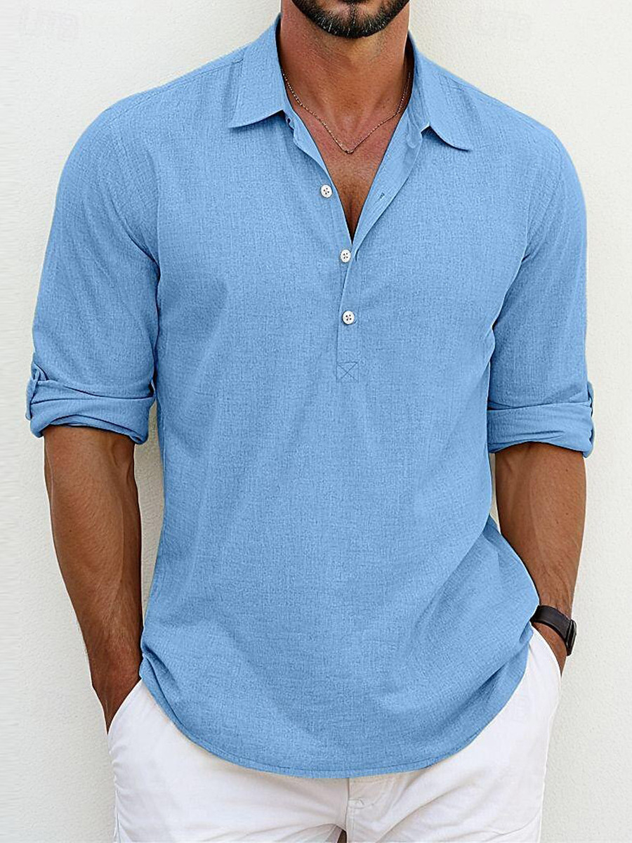 Camisa de linho premium