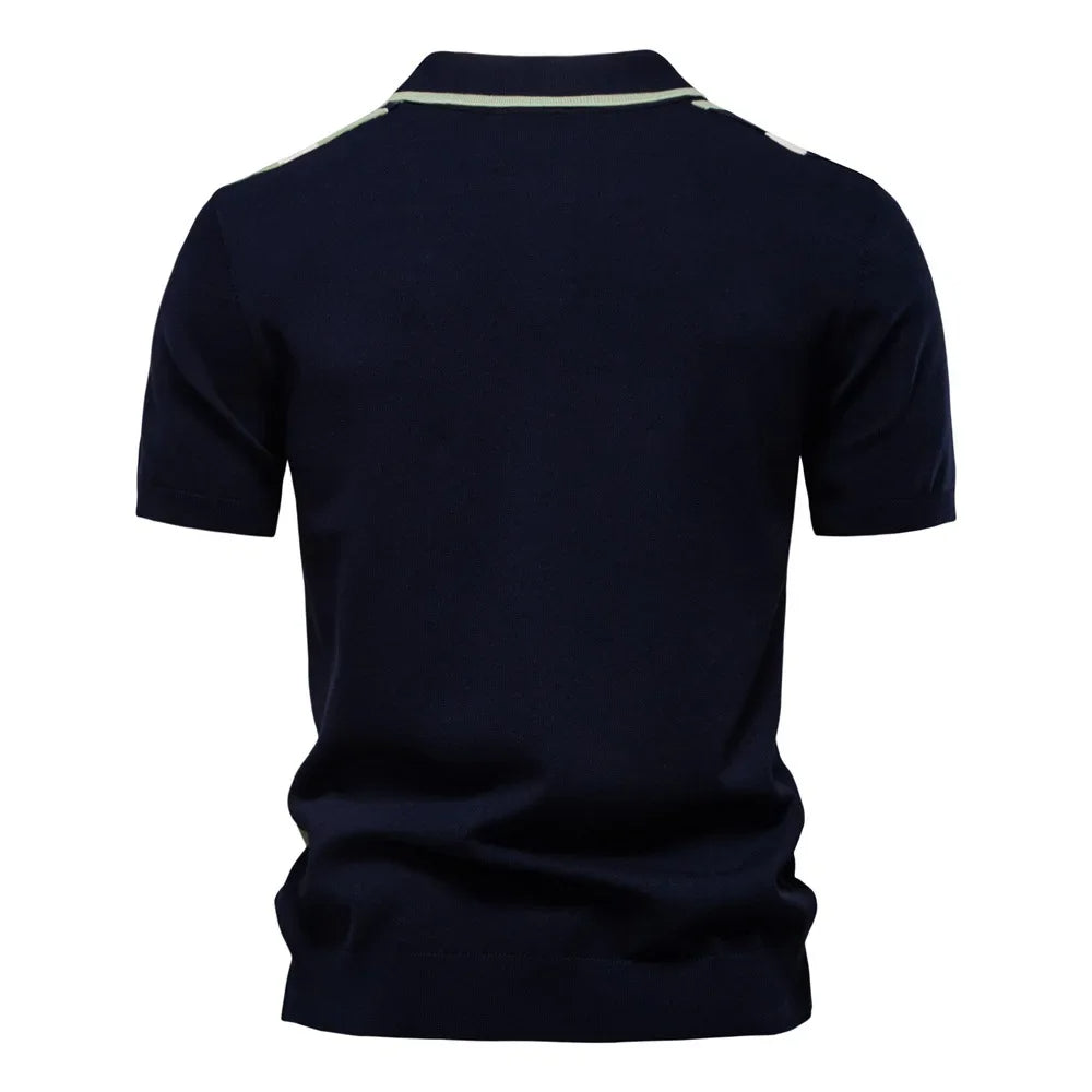 Camisa pólo de malha