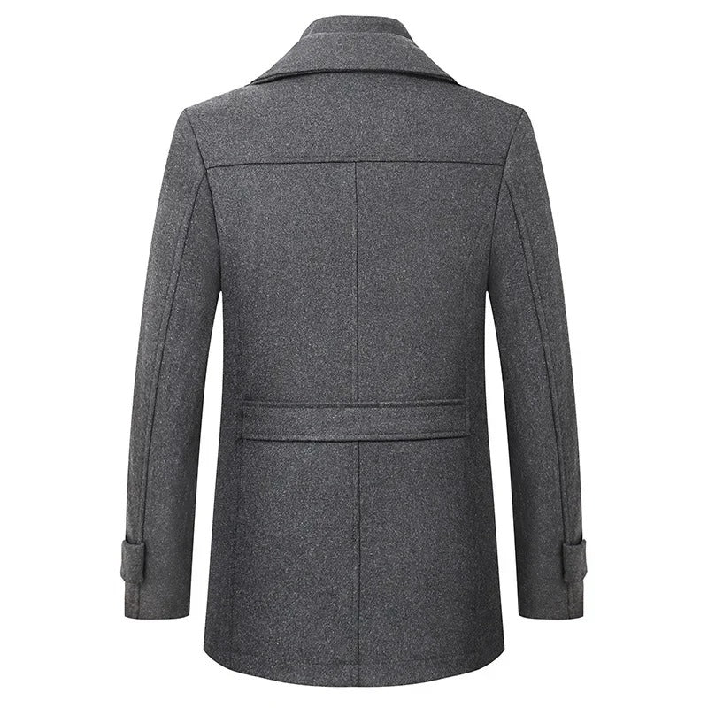 Casaco de inverno de lã elegante