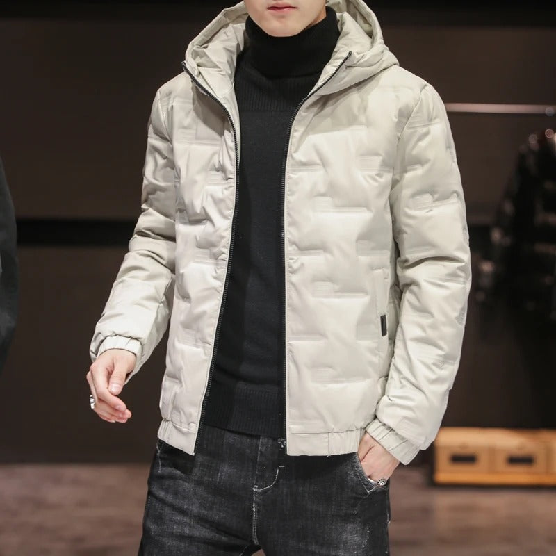 Casaco Puffer elegante para homem