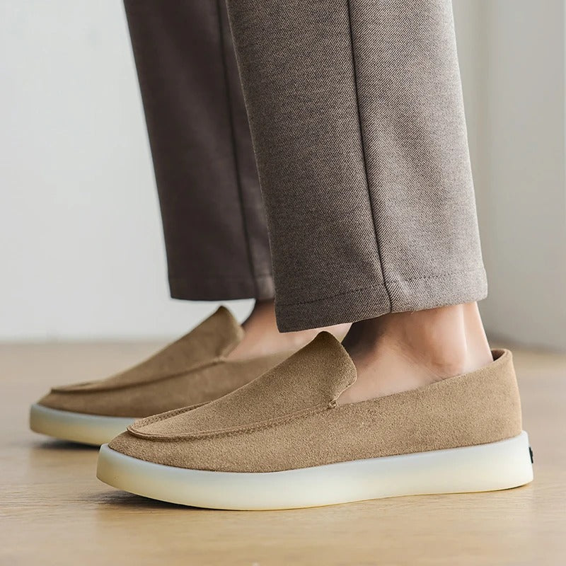 Mocassins clássicos de camurça para negócios