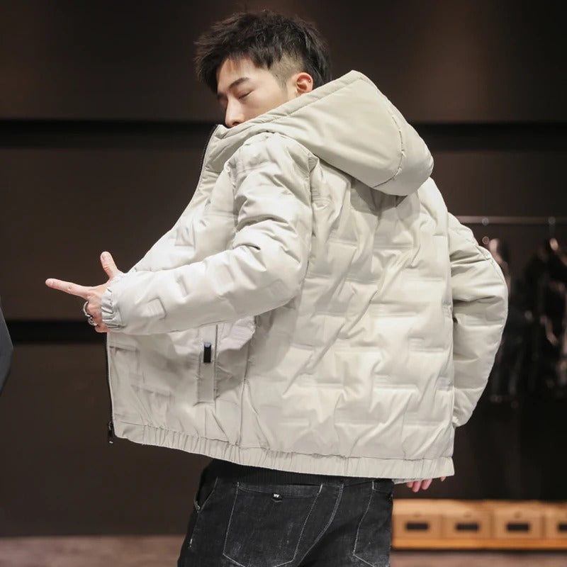 Casaco Puffer elegante para homem