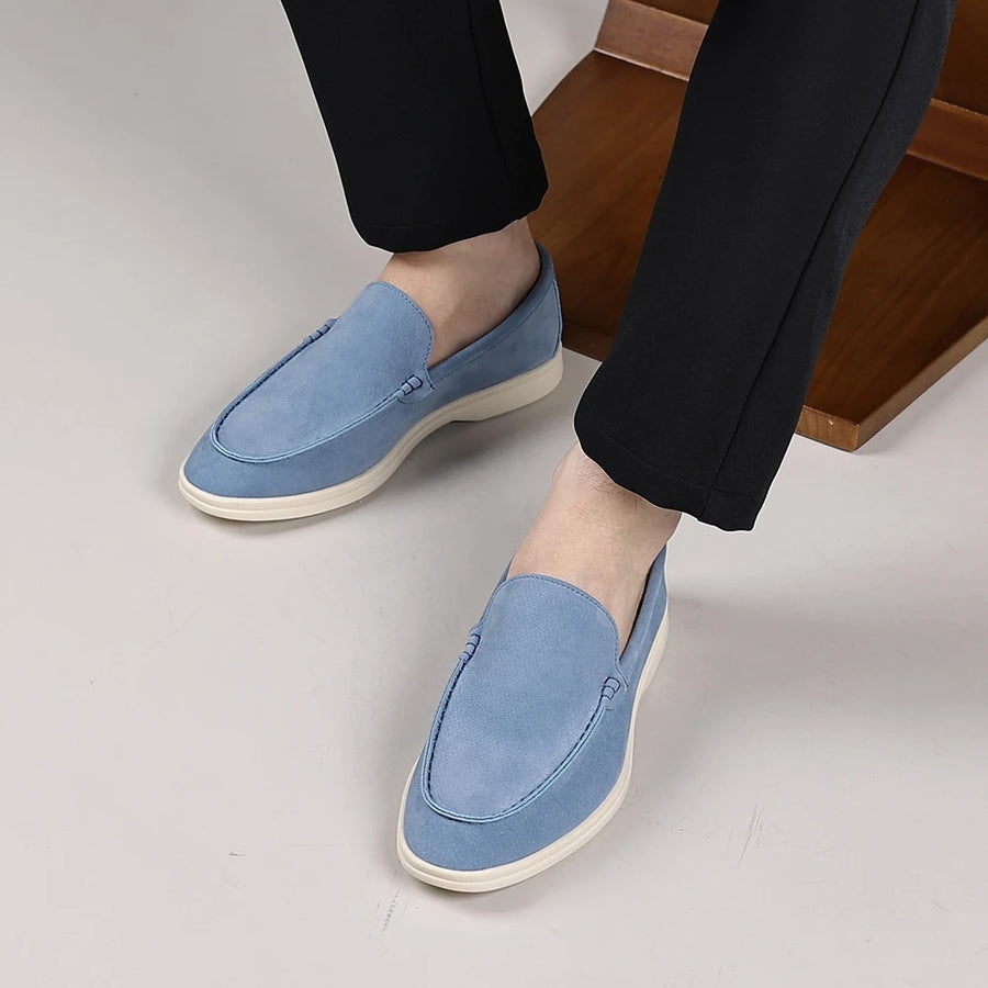 Mocassins clássicos de camurça