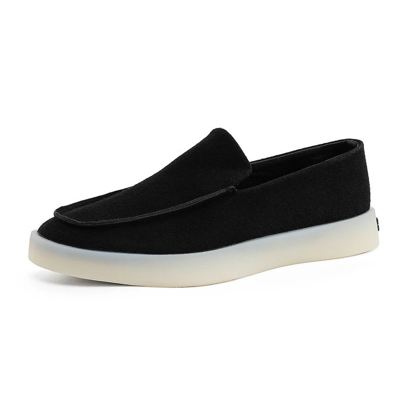 Mocassins clássicos de camurça para negócios