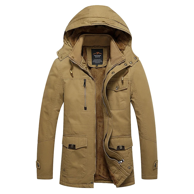Casaco de inverno acolchoado de algodão elegante