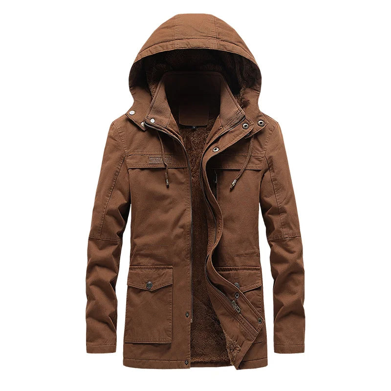 Casaco casual de inverno em algodão