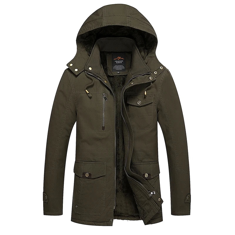 Casaco de inverno acolchoado de algodão elegante