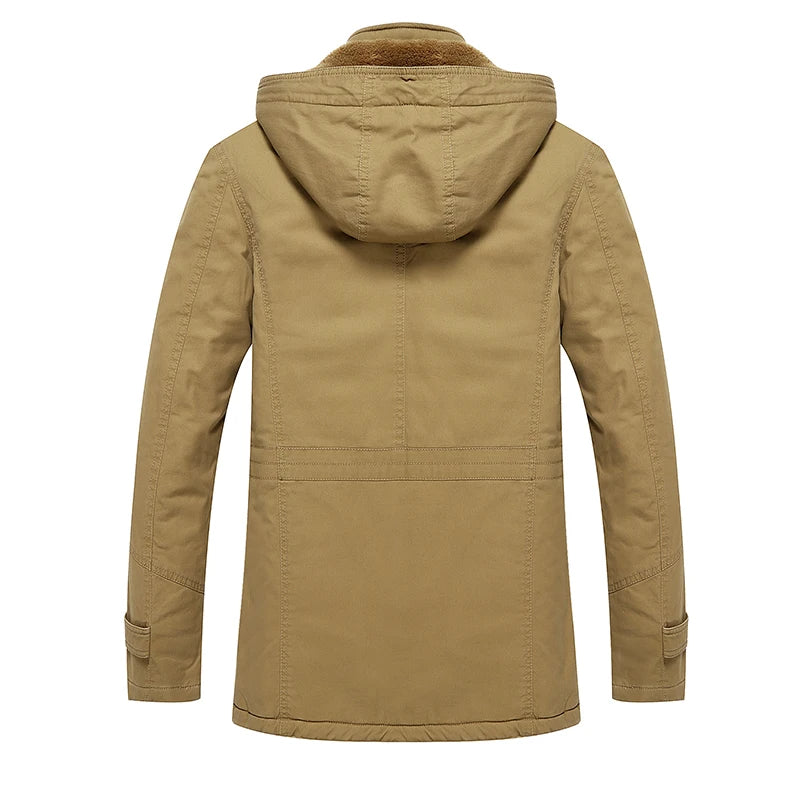 Casaco de inverno acolchoado de algodão elegante