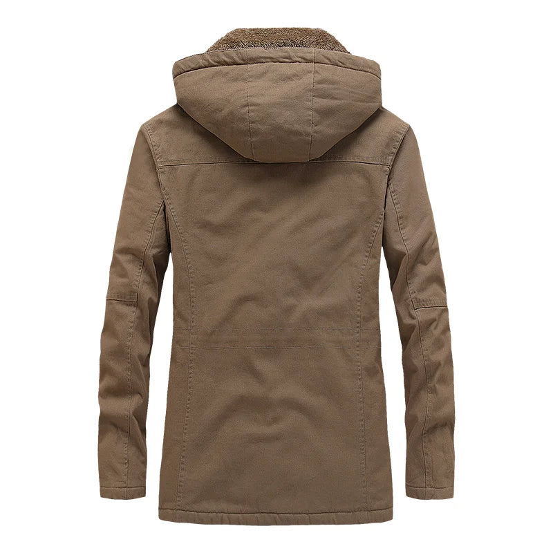 Casaco casual de inverno em algodão