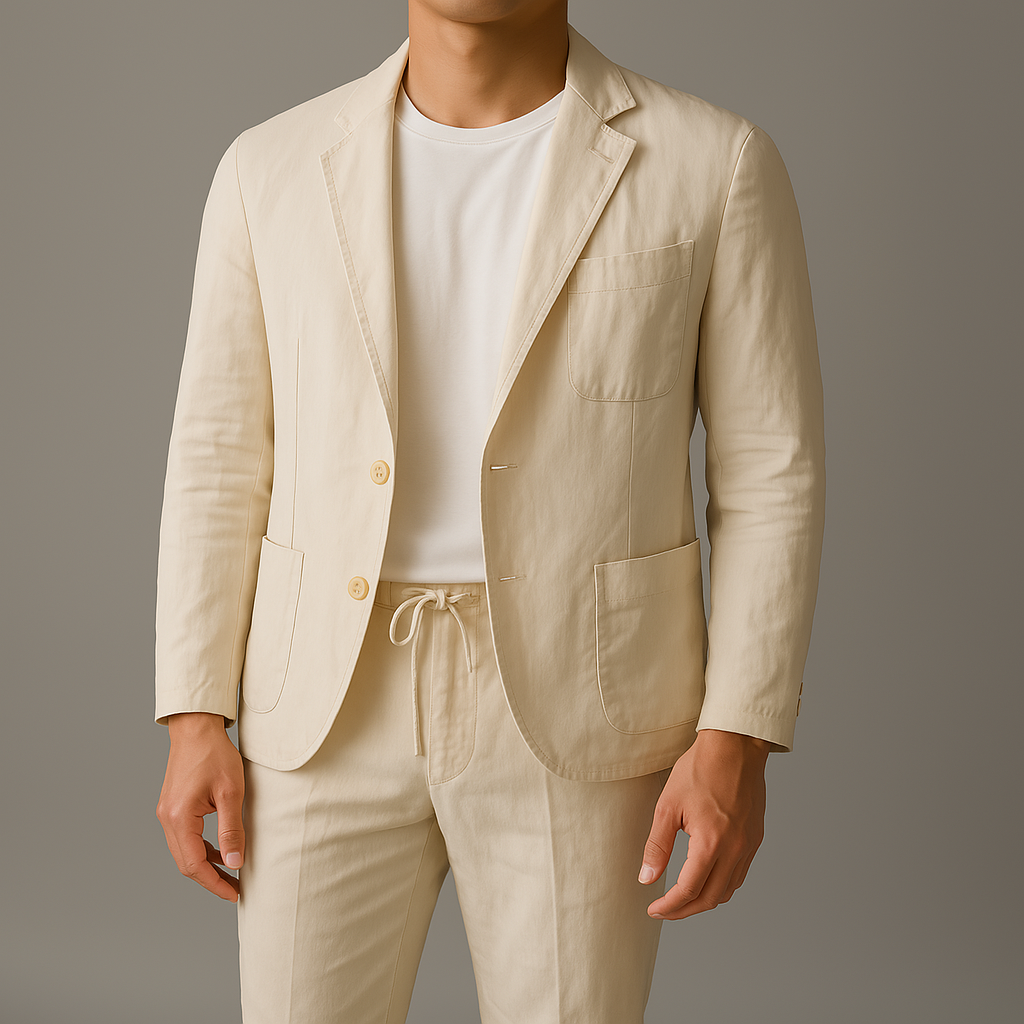 Conjunto casual de linho