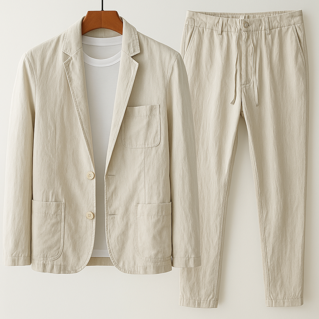 Conjunto casual de linho