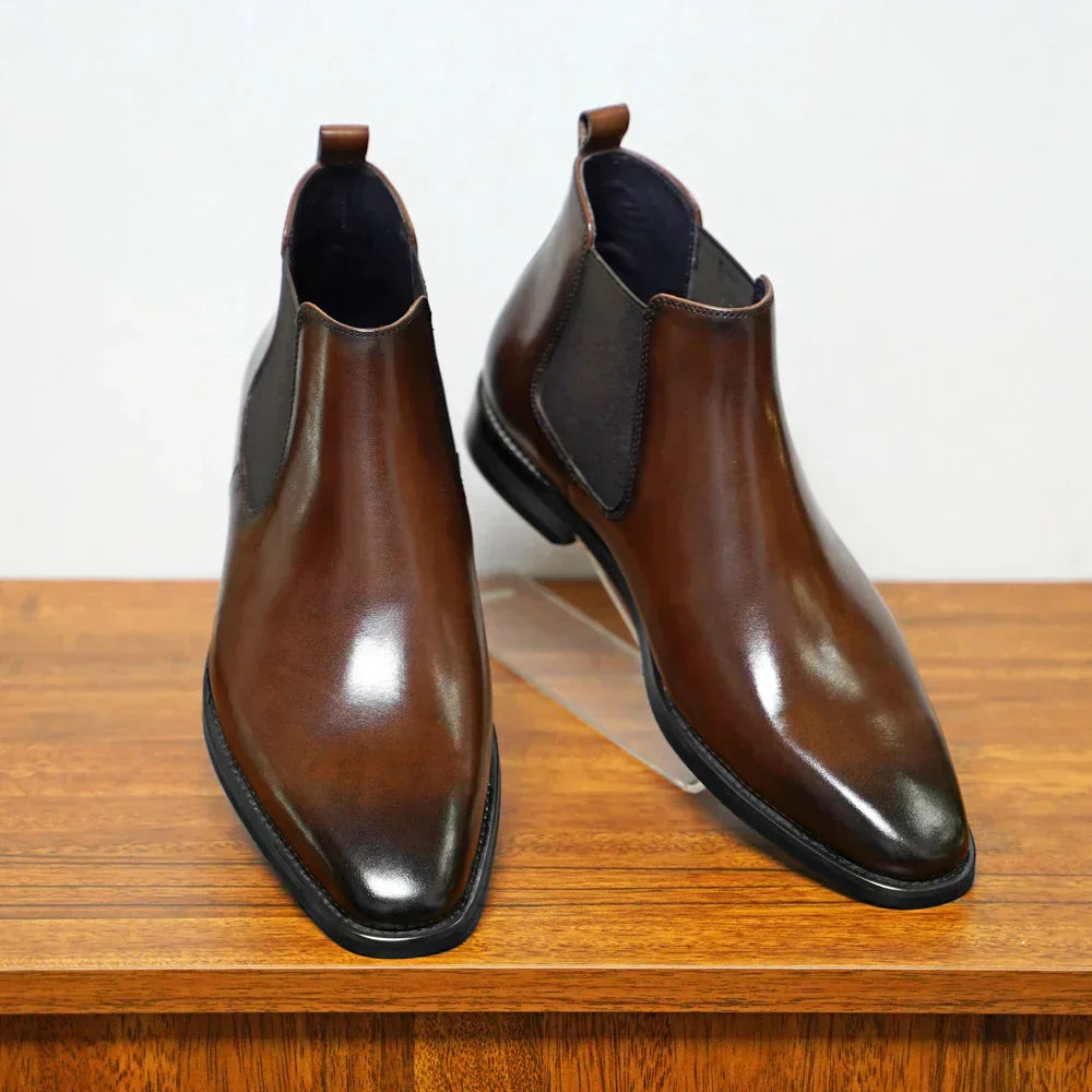 Botas Chelsea em pele Percival