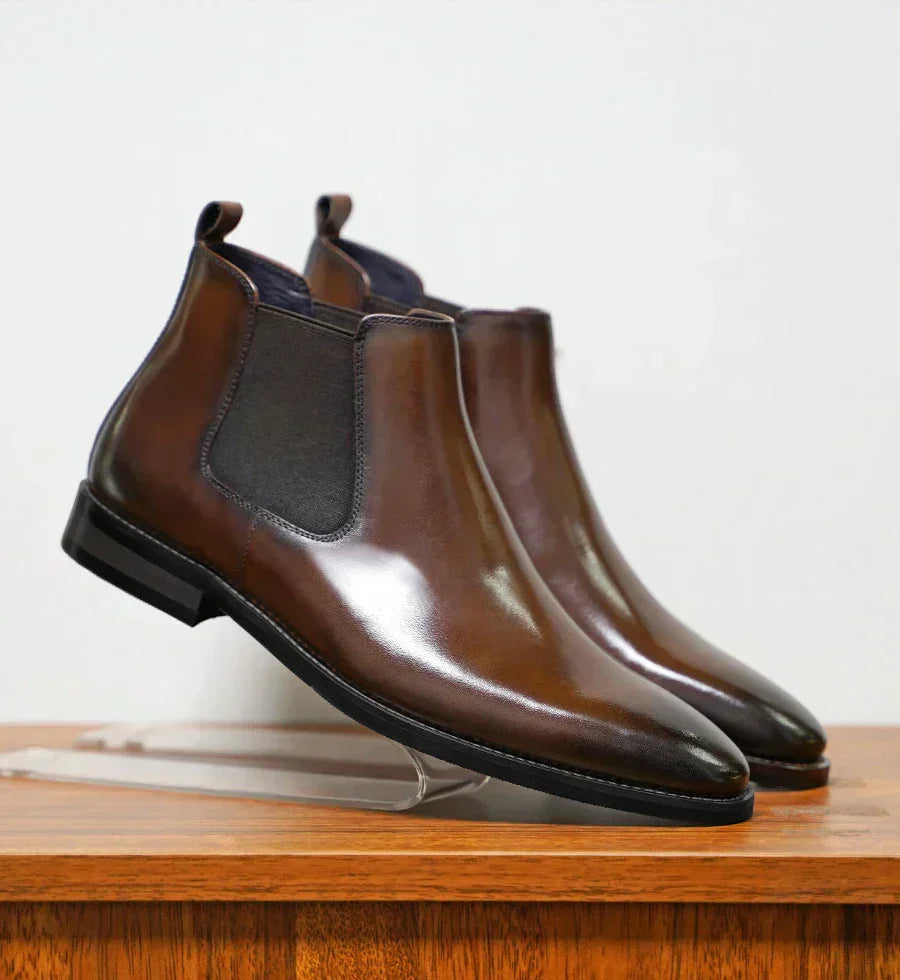 Botas Chelsea em pele Percival