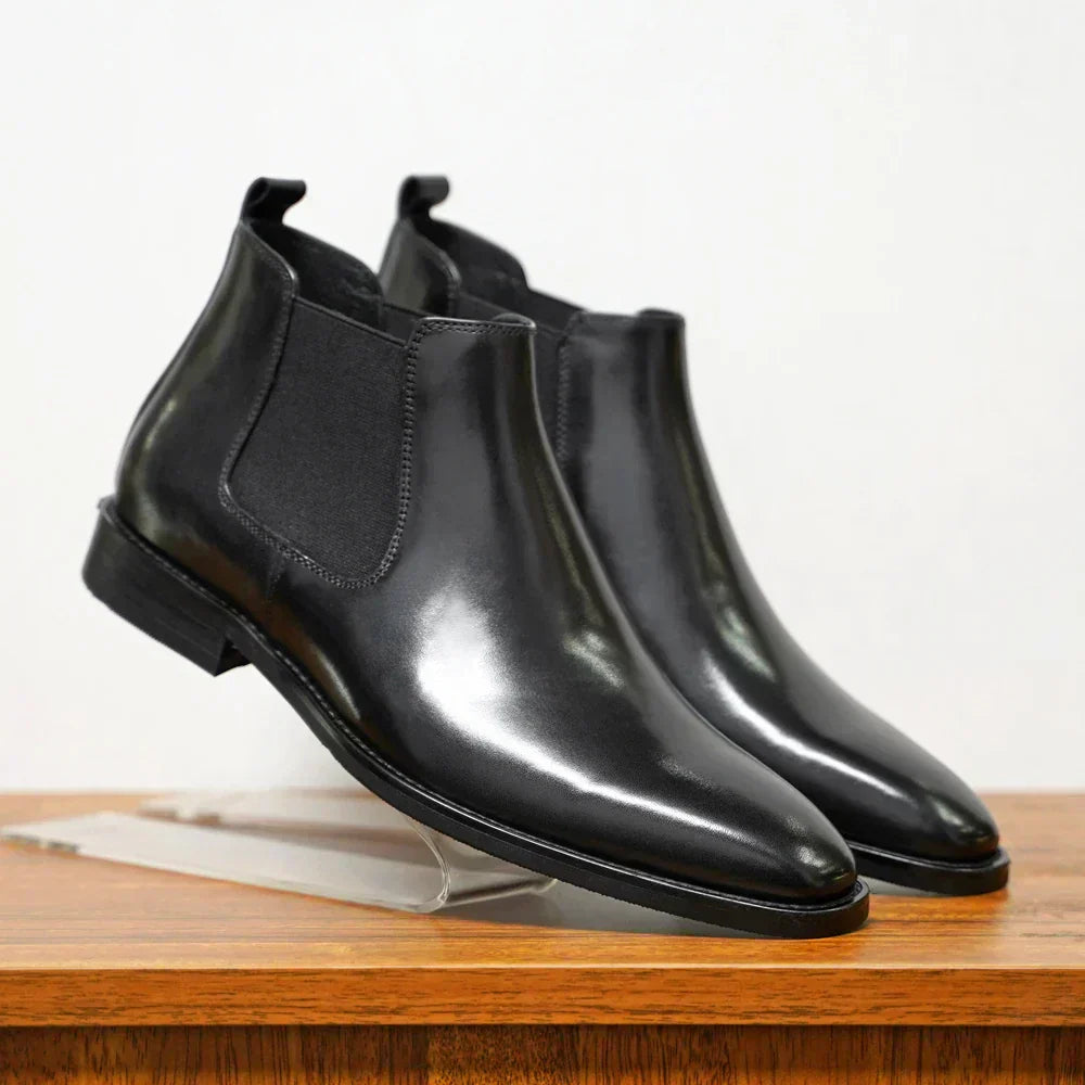 Botas Chelsea em pele Percival
