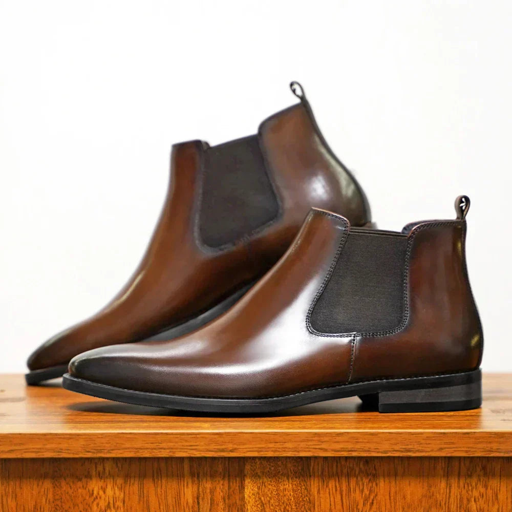 Botas Chelsea em pele Percival