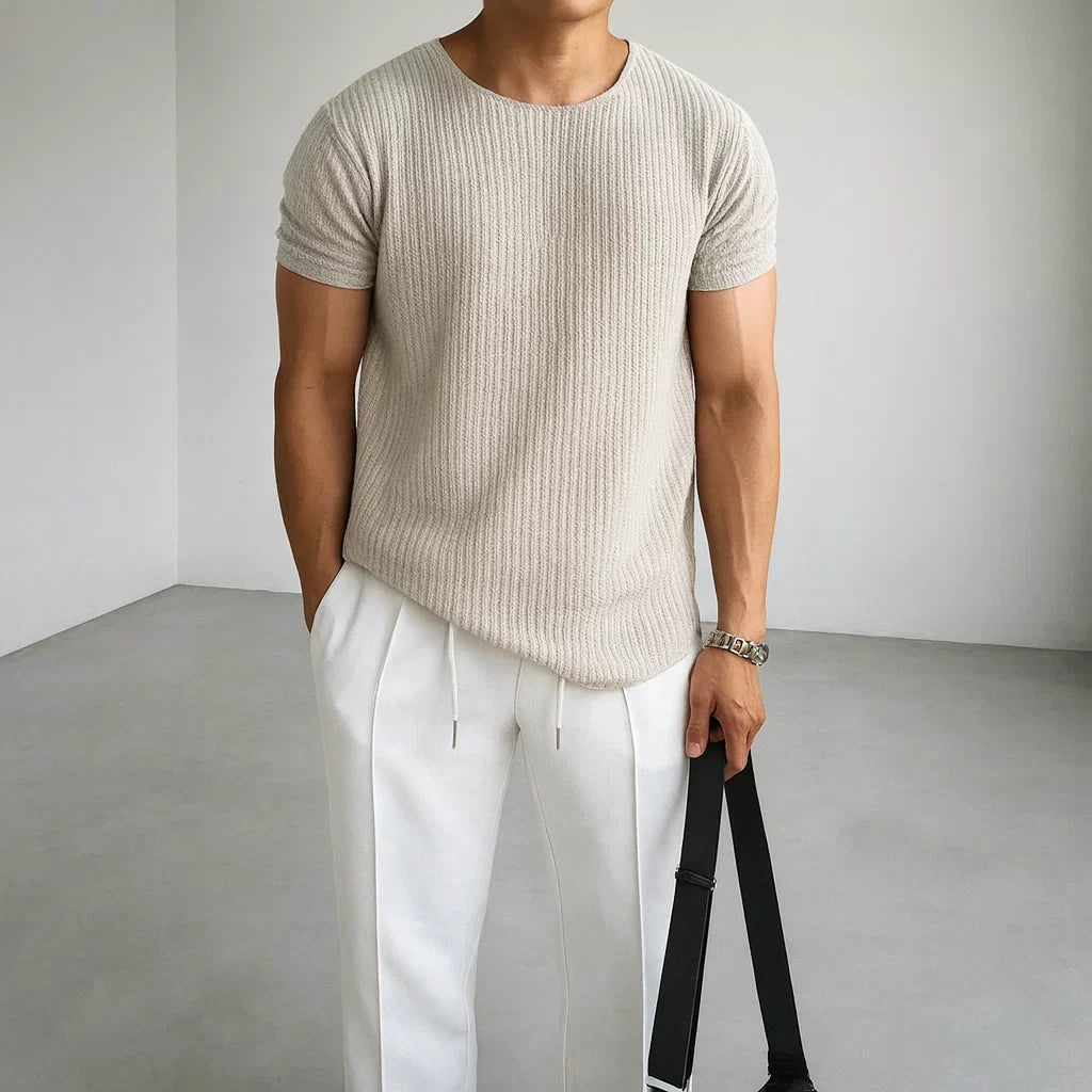 Camiseta elegante de malha