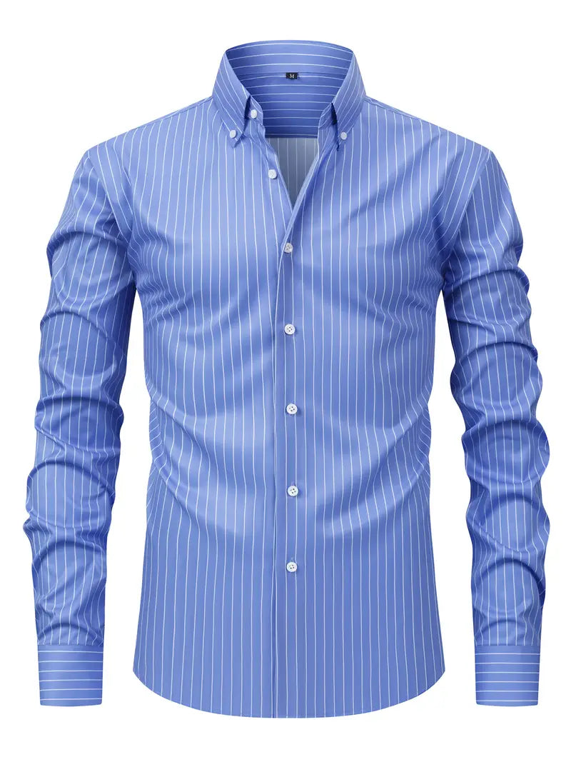 Camisa às riscas chique