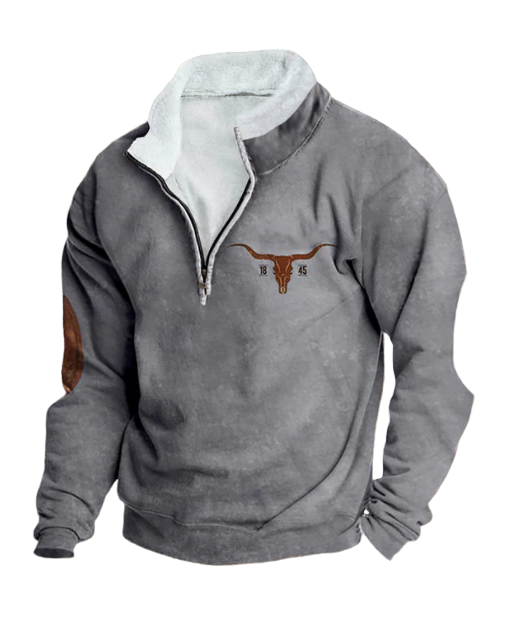 Camisola com fecho de correr vintage