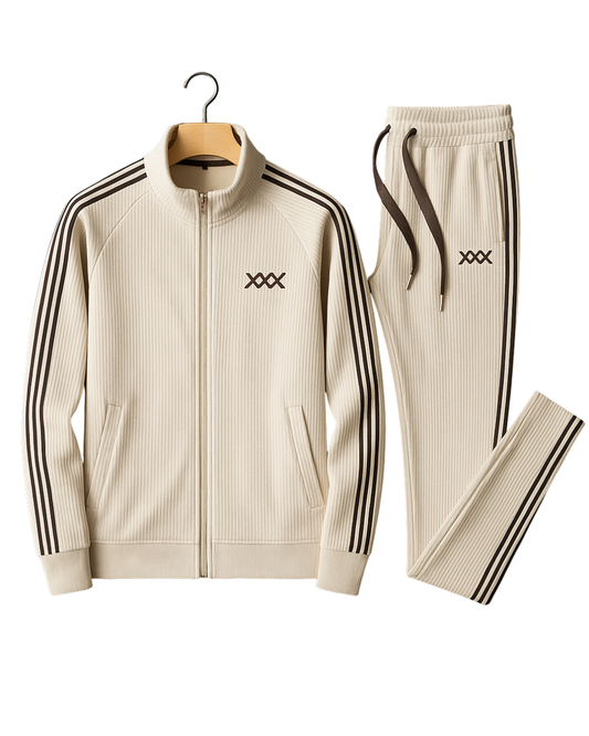 Conjunto de algodão elegante para homem