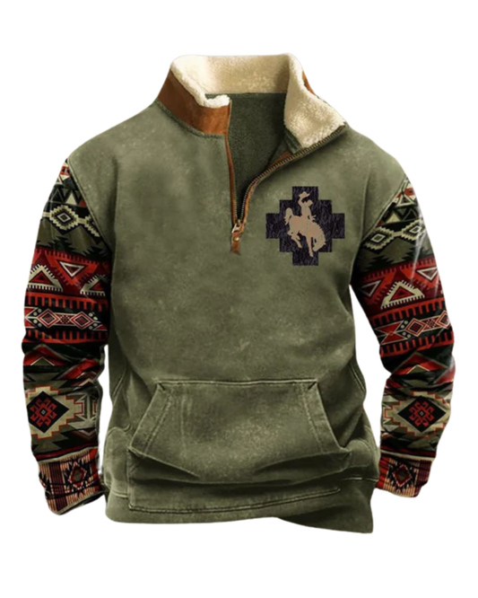 Camisola com fecho de correr vintage