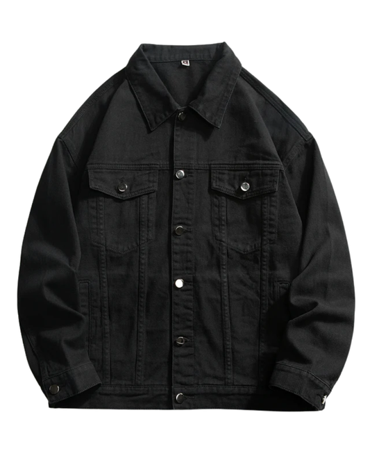 Casaco de ganga de grandes dimensões