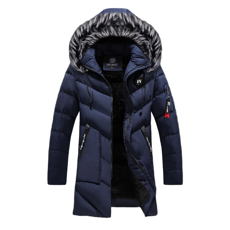 Casaco parka elegante à prova de vento