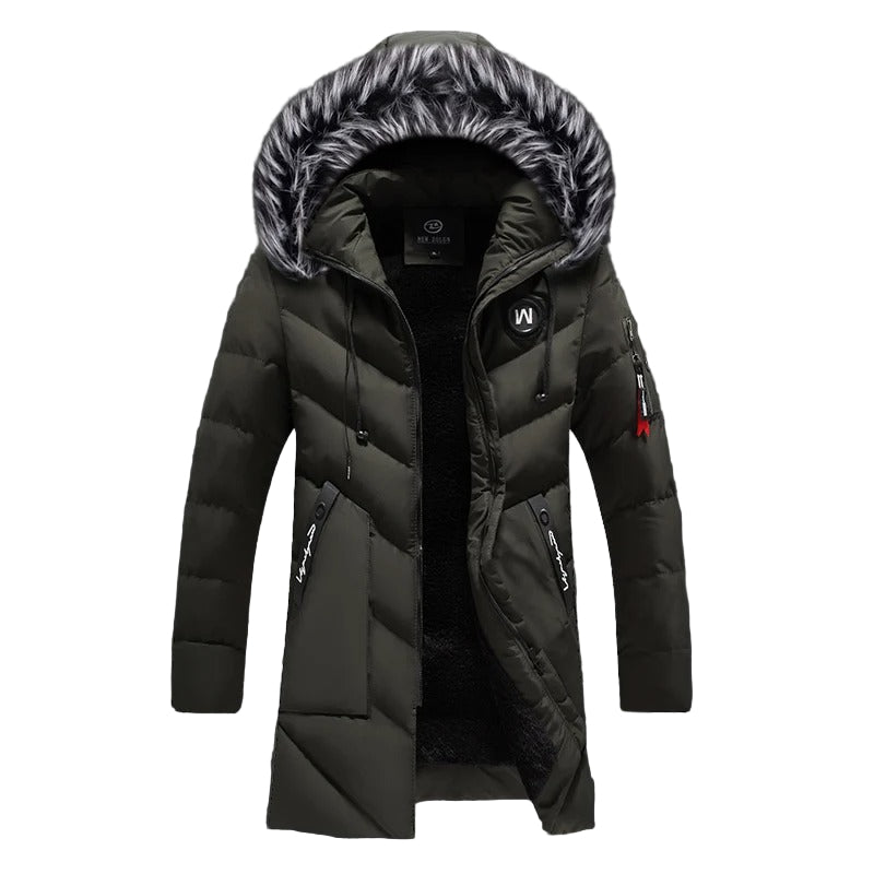 Casaco parka elegante à prova de vento