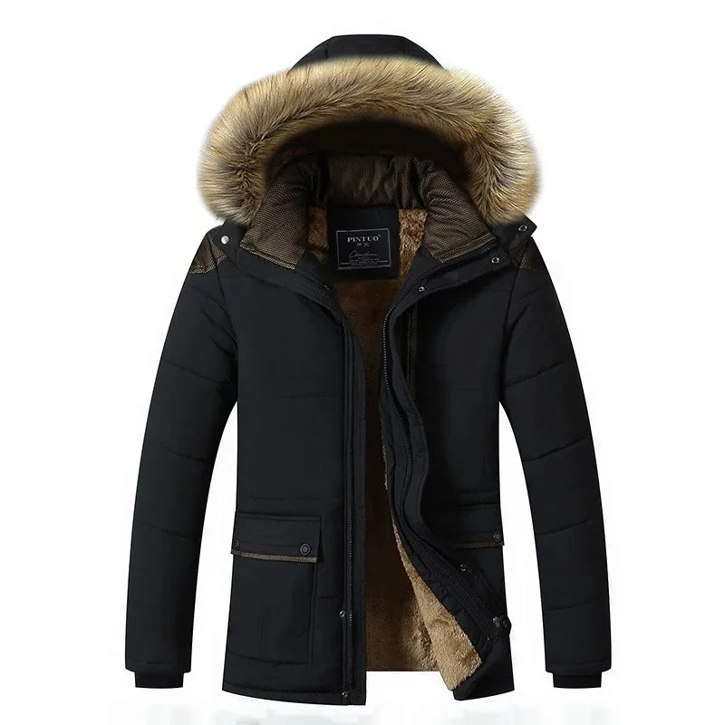 Casaco de inverno elegante e acolchoado