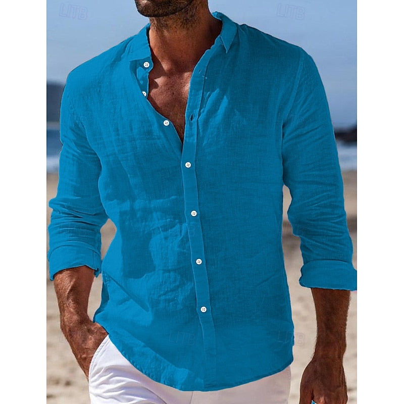 Camisa casual de linho